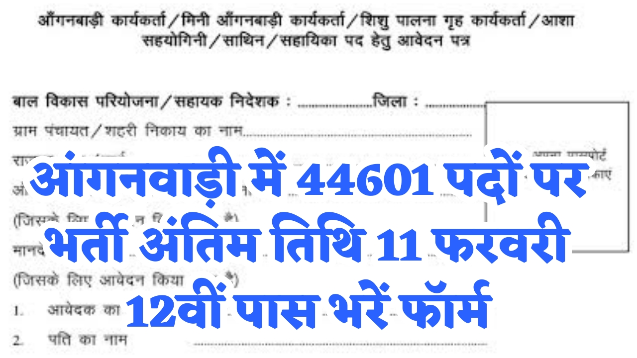 Anganwadi Vacancy 2025